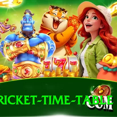 cricket time table App - 2